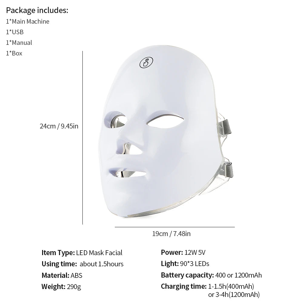 Wireless LED Face Mask